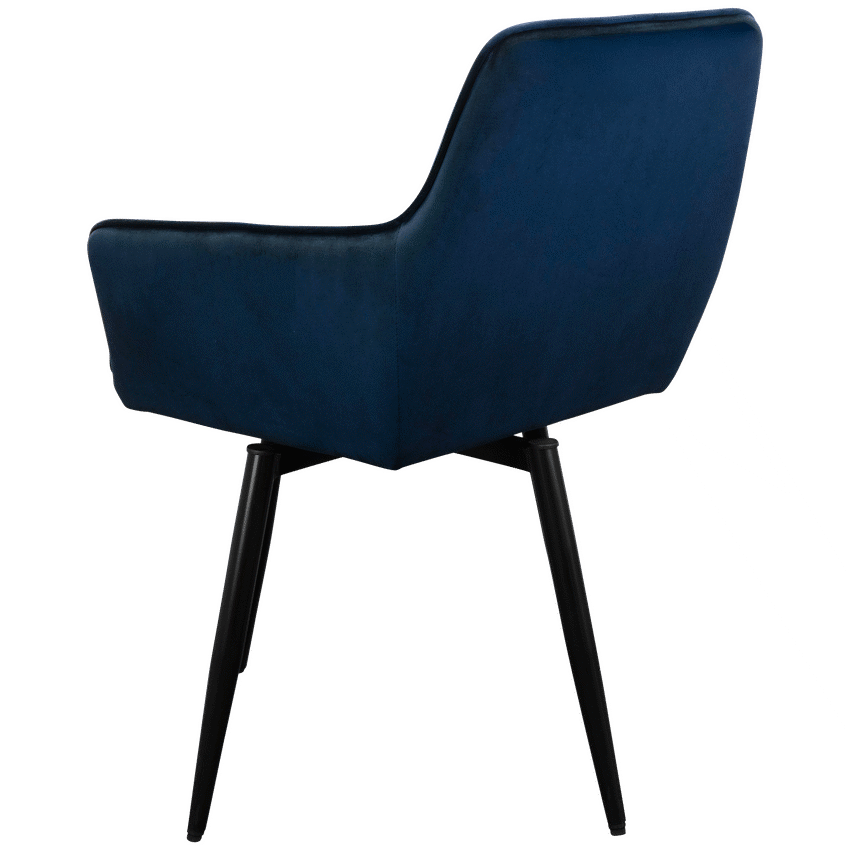 Everfurn Japan Casual Velvet Chair with Swivel - 2 Pack