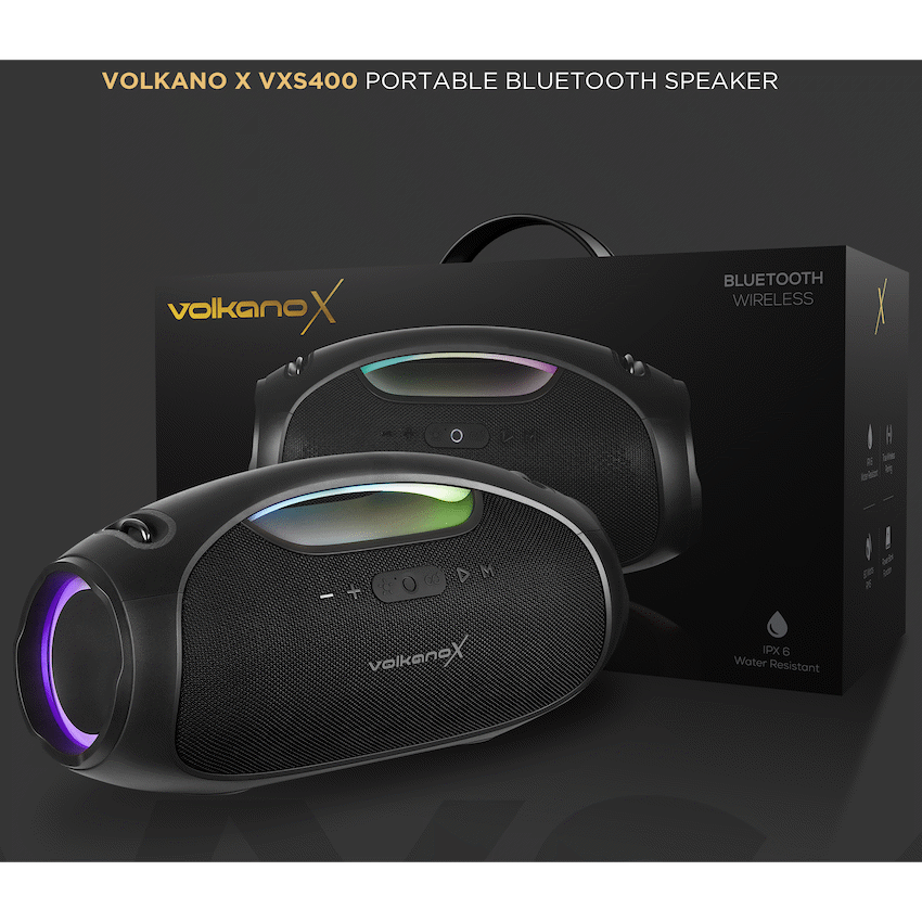 VolkanoX VXS400 Portable Bluetooth Speaker - Black