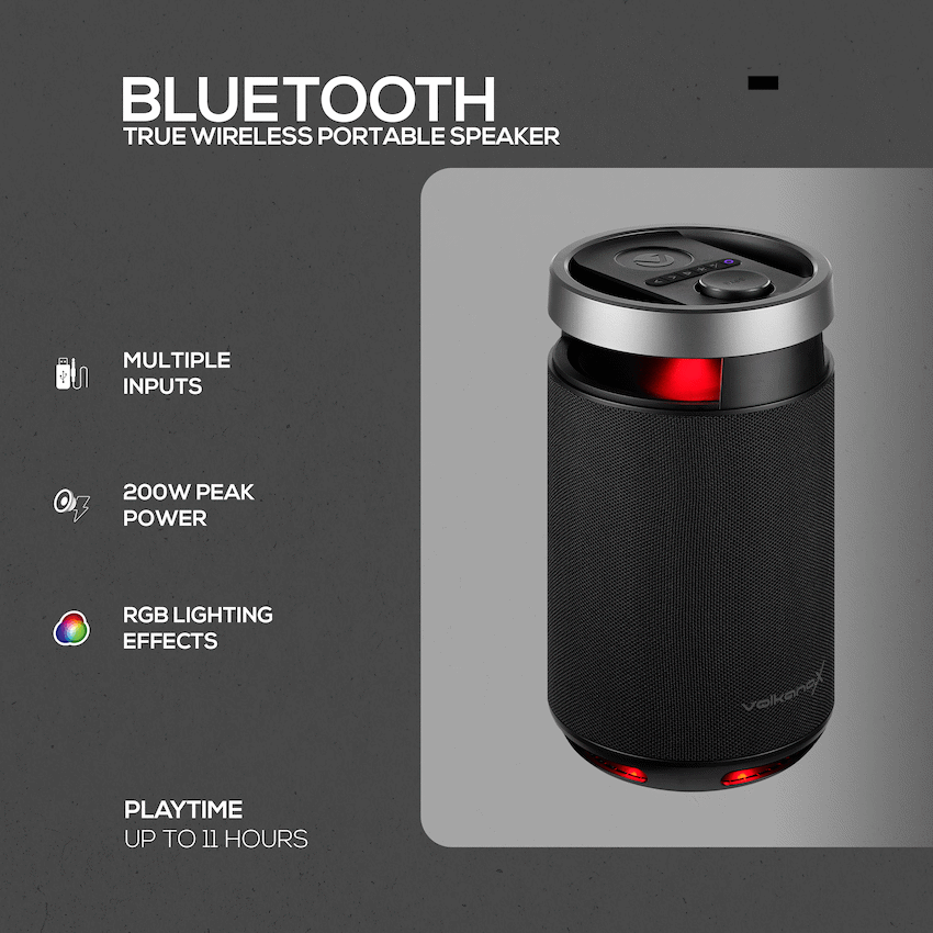 VolkanoX S800 Portable Bluetooth Party Speaker