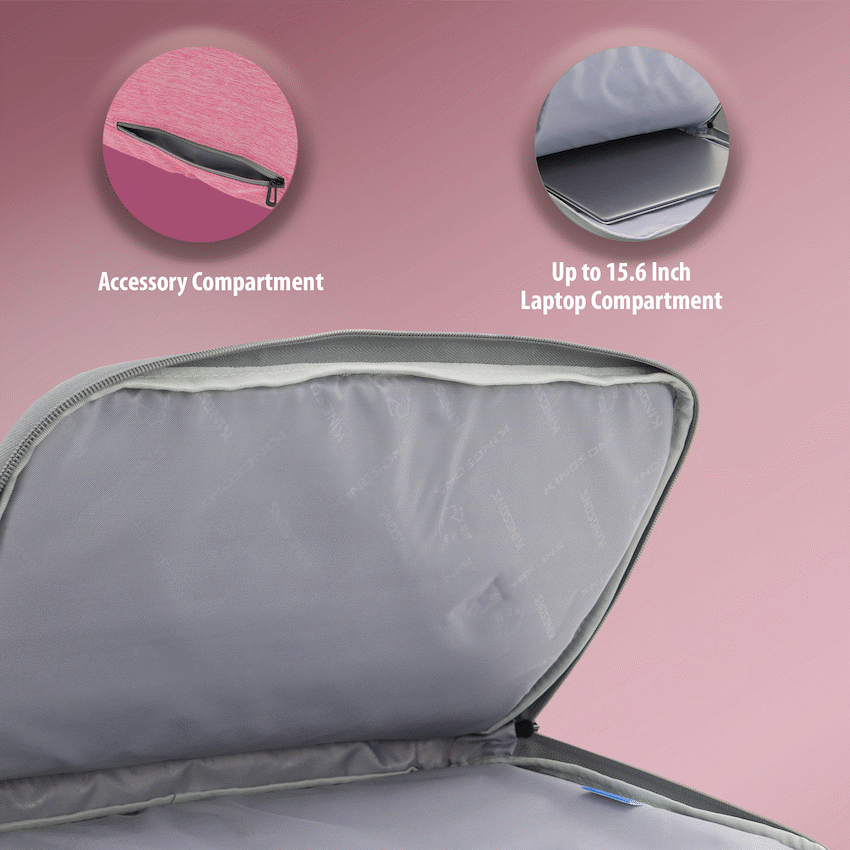 Kingsons 15.6" Ladies Bag Trace Series - Pink