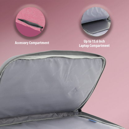 Kingsons 15.6" Ladies Bag Trace Series - Pink