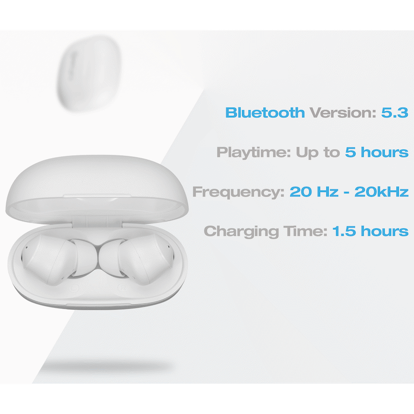 Amplify Soundflow Series TWS Earphones - White