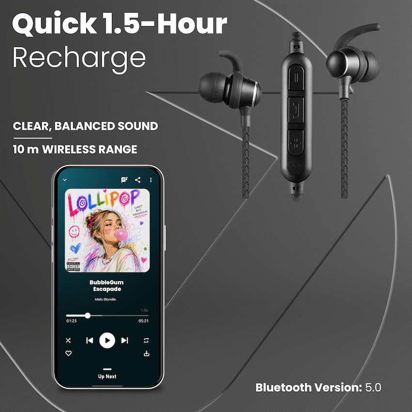 Volkano Titanium Sports Series Bluetooth Earphones