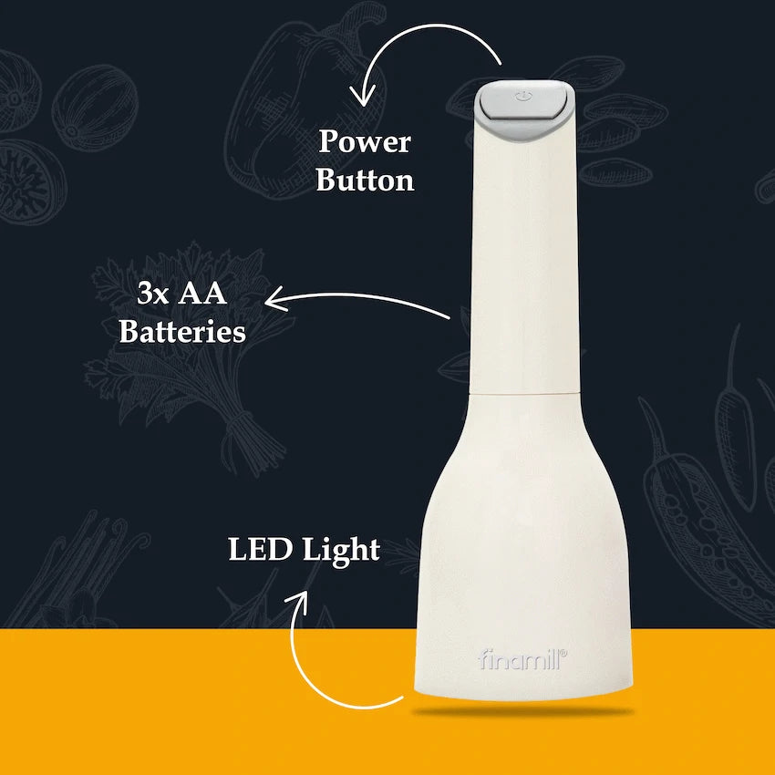 Finamill Battery-Operated Grinder - Soft Cream