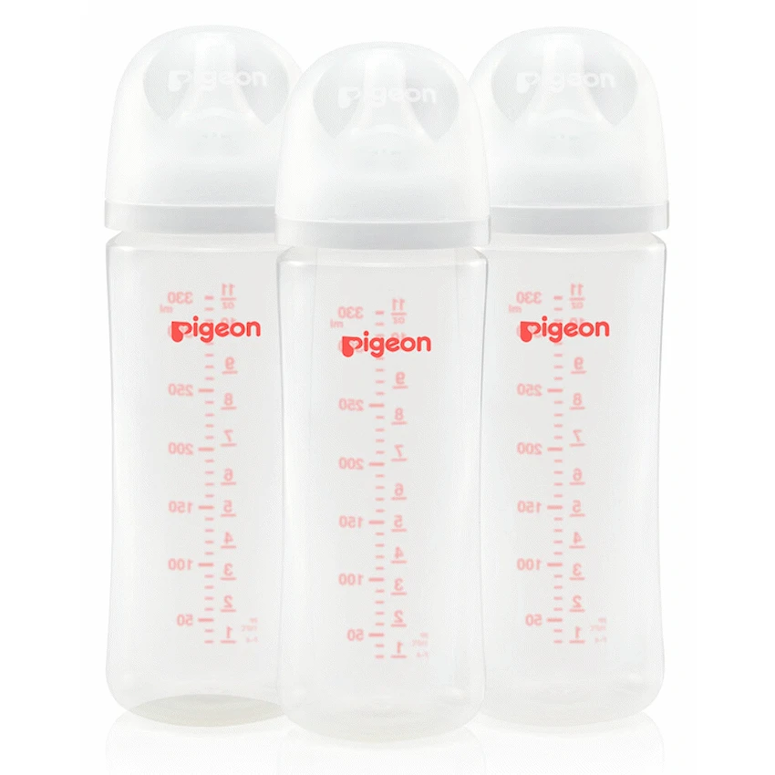 Pigeon Softouch 3 Bottles PP 330ml (L) Triple Pack