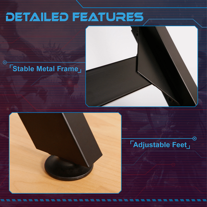 VX Gaming Donahue Gaming Desk - Black with Headphone Hook