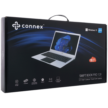 Connex Laptop SwiftBook PRO X - 14" Celeron N4020 8GB/256SSD W11HOME
