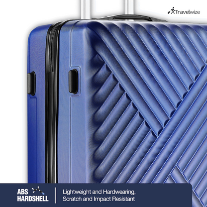 Travelwize Astra ABS 67cm 4-Wheel Spinner Luggage - Navy