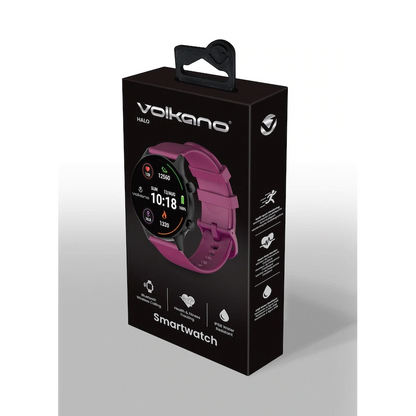 Volkano Halo Series Smartwatch - Burgundy