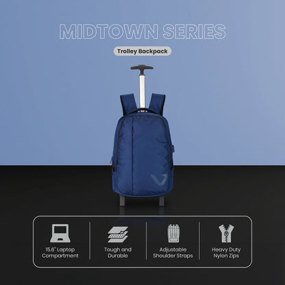 Volkano Midtown Trolley Backpack - Navy