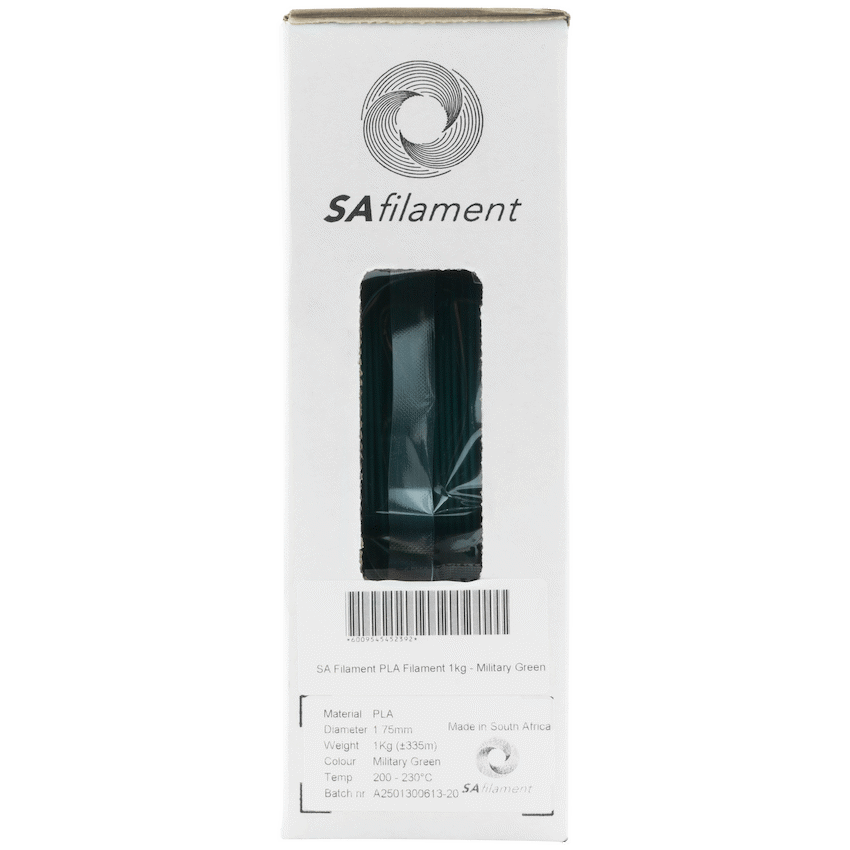 SA Filament PLA Filament 1kg - Military Green