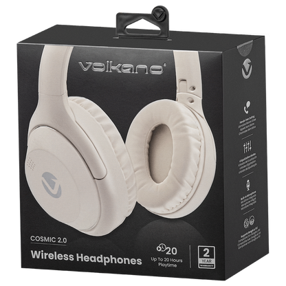 Volkano Cosmic 2 Series Bluetooth Headphone - Nude