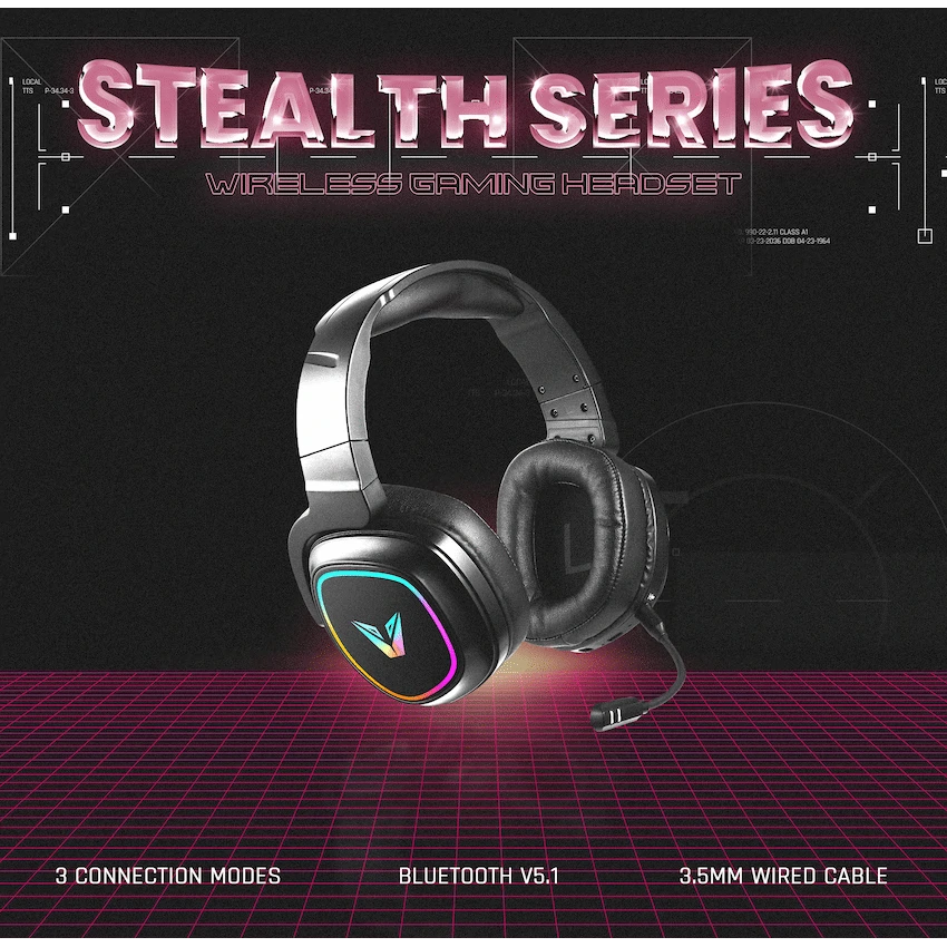 VX Gaming Stealth Series Wireless Gaming Headset - RGB