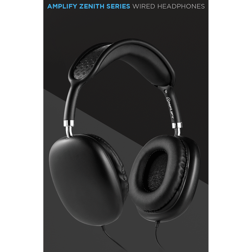 Amplify Zenith Series Aux Headphones - Black