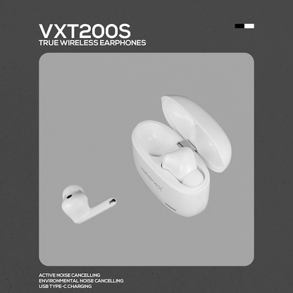 VolkanoX VXT200S Hybrid ANC TWS Earphones - White