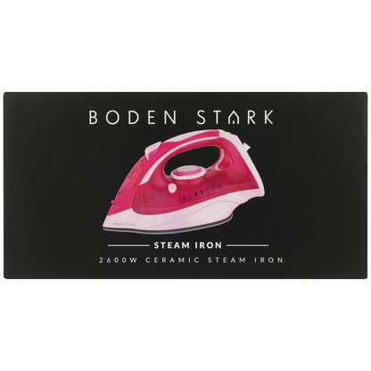 Boden Stark 2600W Ceramic Steam Iron - Pink