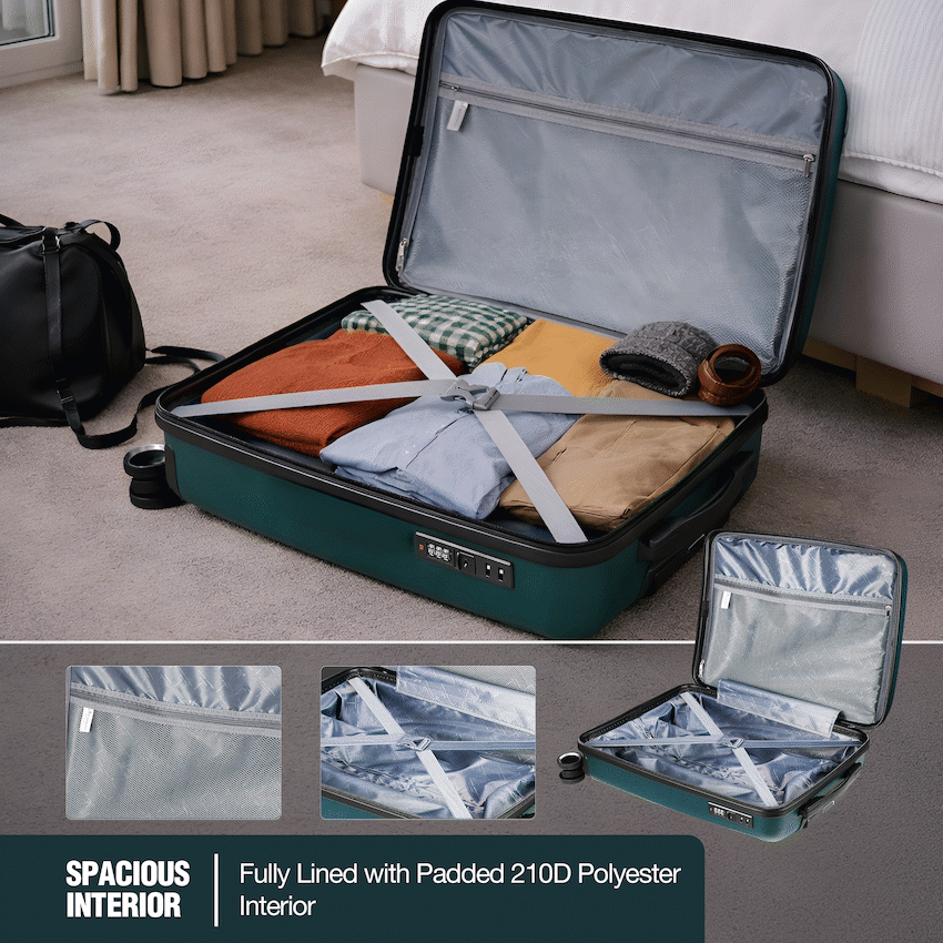 Travelwize Tourer PP 65cm 4-wheel Spinner Luggage Petrol