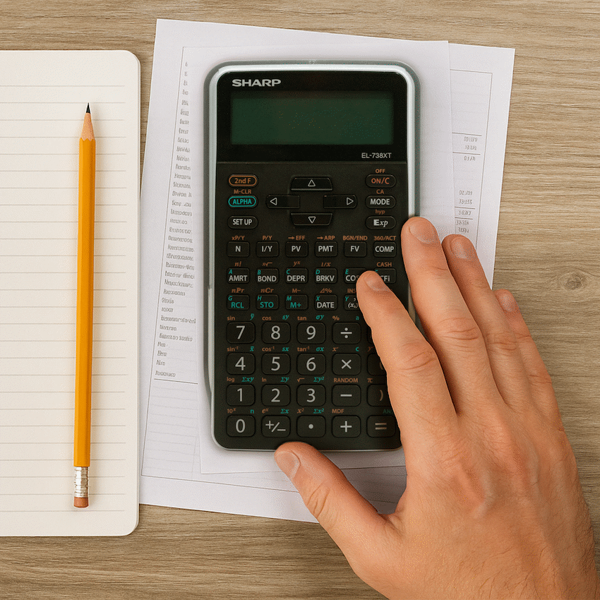 Sharp EL-738 XTB - Advanced Financial Calculator NEW DESIGN