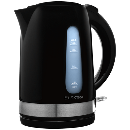 Elektra - 1.7l Plastic Kettle - Black