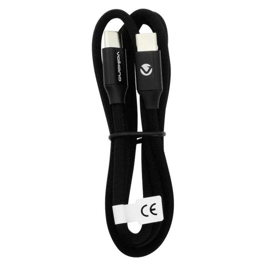 Volkano On-The-Go Type-C to Type-C 30w Cable - Black