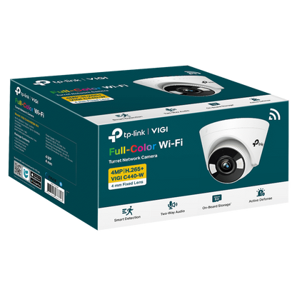 TP-Link Vigi C440-W 4MP 4mm Full-Color Wi-Fi Turret Network Camera