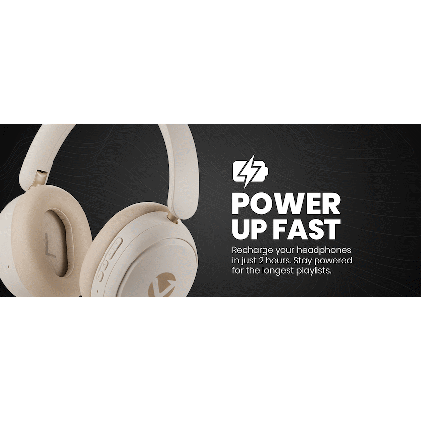 Volkano Lexi Bluetooth Headphone with ANC - Nude