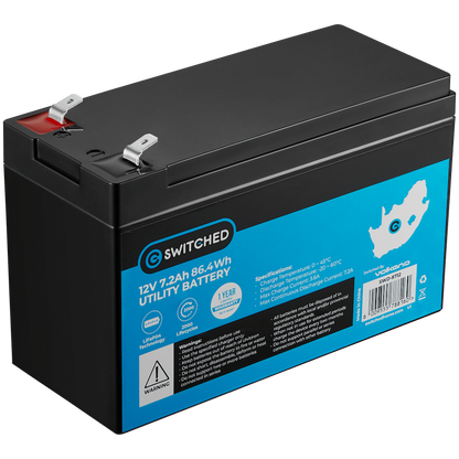 Switched LiFePO4 Gate Motor/Alarm Battery