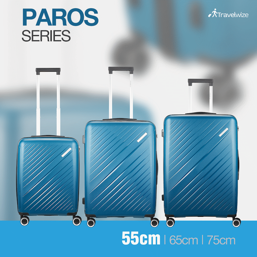 Travelwize Paros PP 4-Wheel Spinner 55cm Luggage - Teal