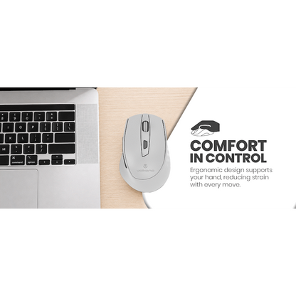 Volkano Chrome Series Wireless Mouse - Gray