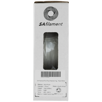 SA Filament Silk PLA Plus Filament 1kg - Pearl White