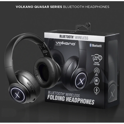 VolkanoX Quasar Series Bluetooth Headphones - Black