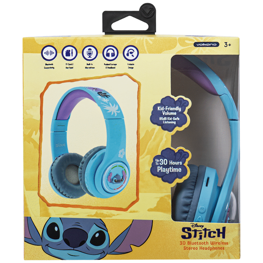 Disney Stitch 3D Bluetooth Headphones
