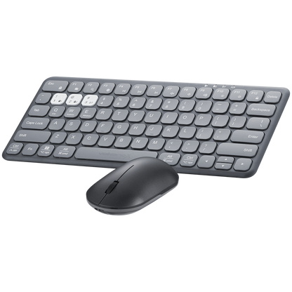 VolkanoX Blaze Bluetooth Wireless Keyboard and Mouse Combo - Graphite