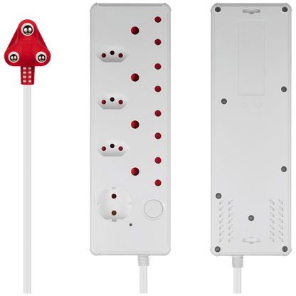 Switched Medium Surge 8-Way Multiplug 0.5m
