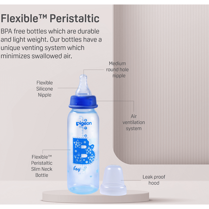 Pigeon Flexible Bottle Standard Neck - Blue 240ml