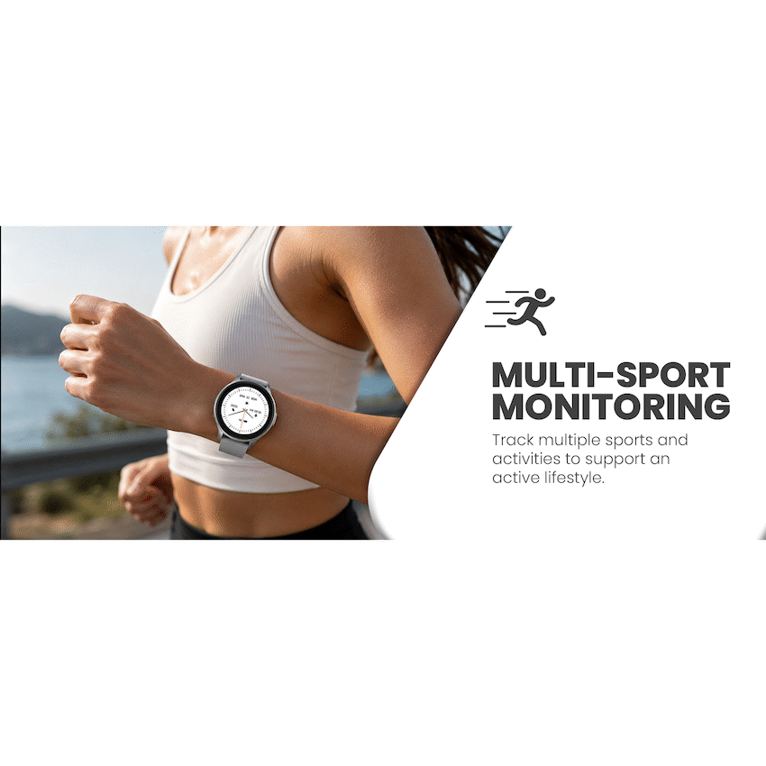 Volkano Active Tech Trend series Watch with heart rate monitor - Silver