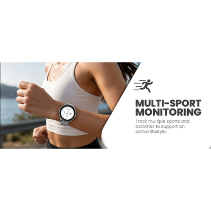 Volkano Active Tech Trend series Watch with heart rate monitor - Silver