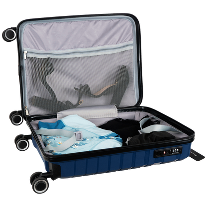 Travelwize Java PP 4-Wheel Spinner 55cm Luggage - Azure