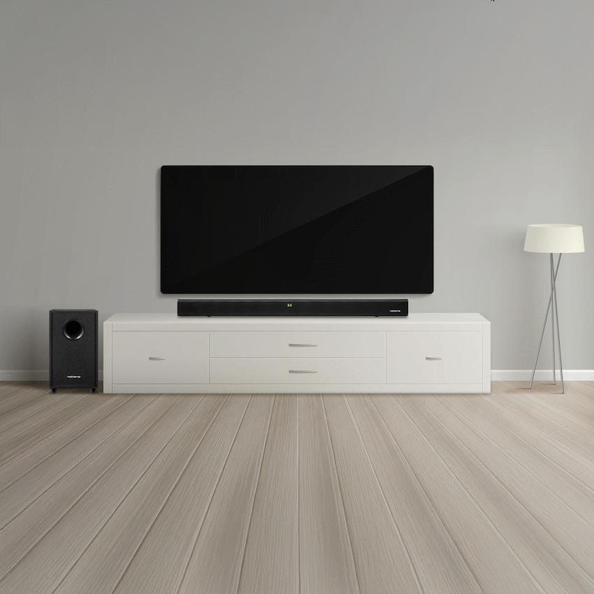 Volkano Cascade 50w Soundbar + Wired Subwoofer - Black