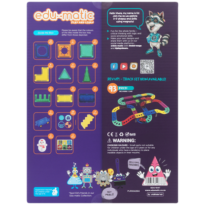 73 Magnetic Tiles, Windows, Stickers and Snowmen