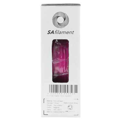 SA Filament PLA UV Neon Filament 1kg - Magenta