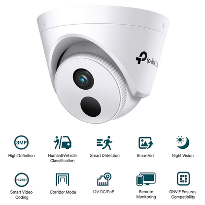 TP-Link Vigi C430I 3MP 4mm Turret Network Camera