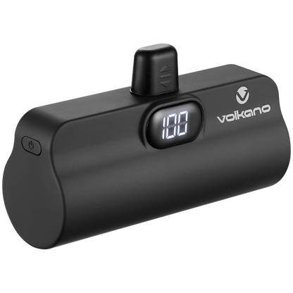 Volkano Relief Pro Power Bank - 5000mAh Type-C Direct Plug-In