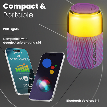 Volkano Neptune Bluetooth Wireless Speaker - Purple