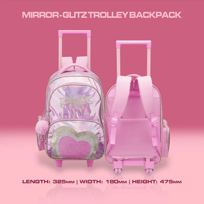 Quest Mirror-Glitz Trolley Backpack - Pink