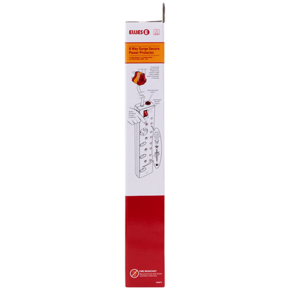 Ellies 8-Way High Surge Multiplug 0.5m