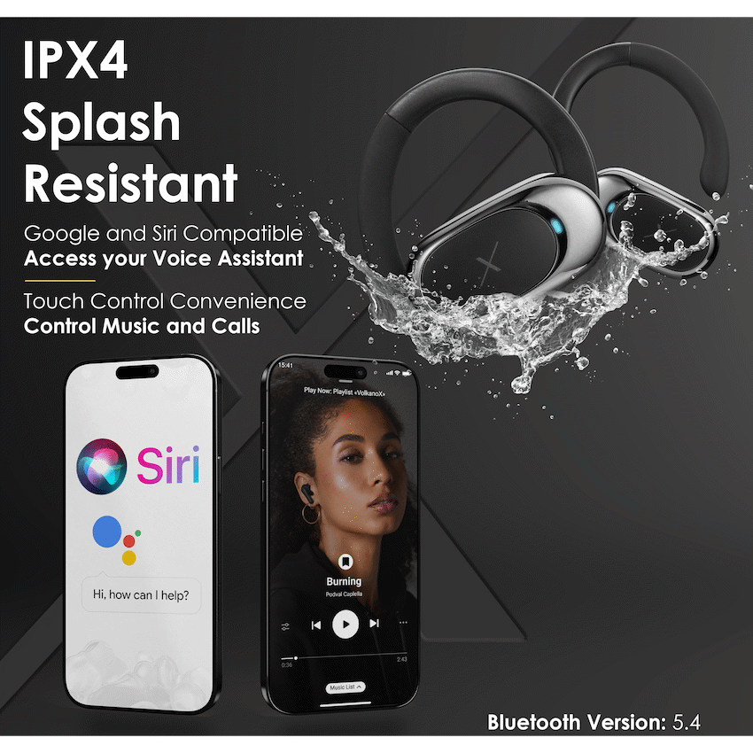 Volkano X VXO200 Open Wearable Stereo Earphones  - Black