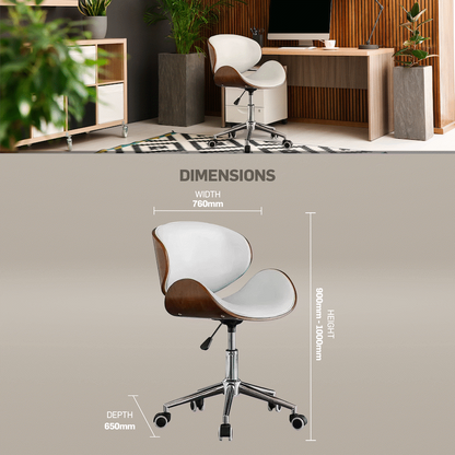 Amos Mid Back Office Chair - White