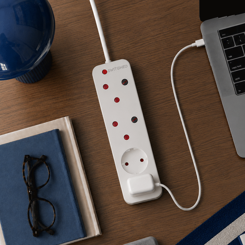 Switched High Surge 4-Way Multiplug 5m 1140J