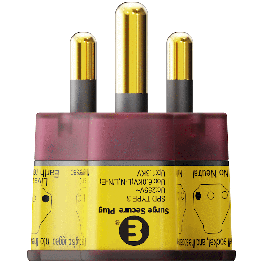 Ellies Re-wireable High Surge Plug Top - RD